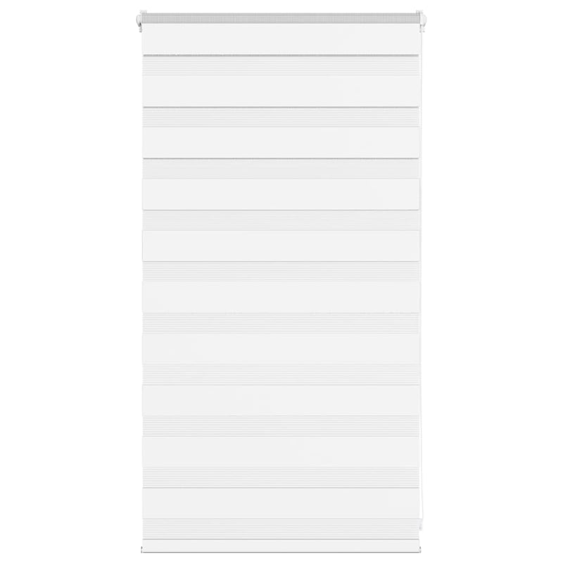 Roleta zebra, biała, szerokość tkaniny 75,9 cm, poliester vidaXL