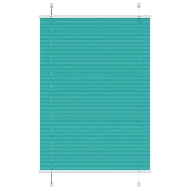 Roleta plisowana Zielony Benzyna 90x150 cm Szerokość tkaniny vidaXL