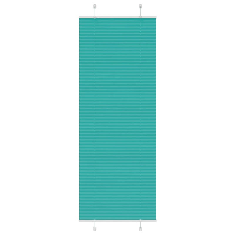 Roleta plisowana Zielony Benzyna 75x200 cm Szerokość tkaniny vidaXL