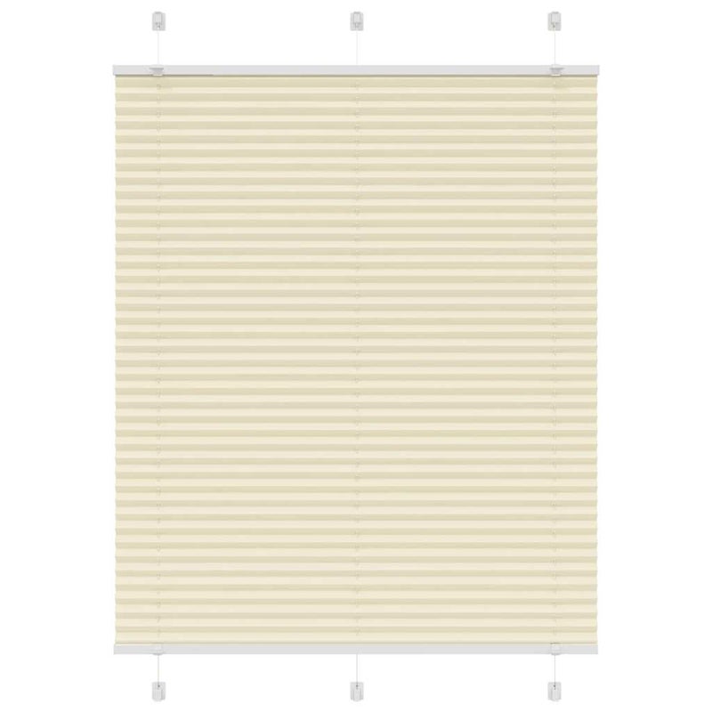 Roleta plisowana kremowa 110x150 cm Szerokość tkaniny 109,4cm vidaXL