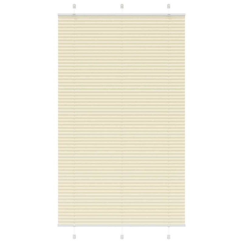 Roleta plisowana kremowa 115x200 cm Szerokość tkaniny 114,4cm vidaXL