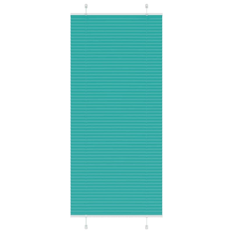 Roleta plisowana Zielony Benzyna 85x200 cm Szerokość tkaniny vidaXL