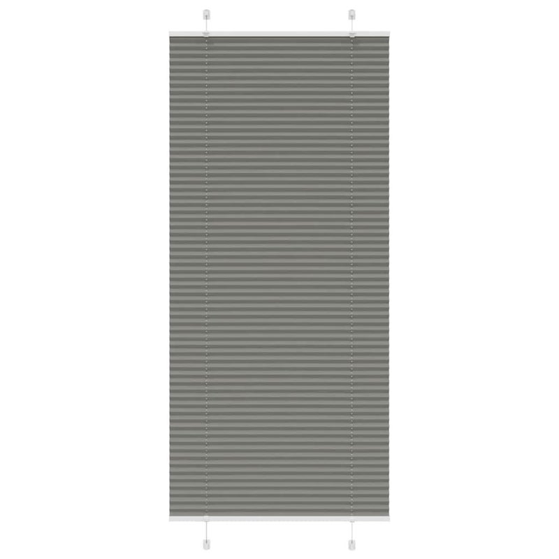 Roleta plisowana antracytowa 95x200 cm Szerokość tkaniny 94,4cm vidaXL