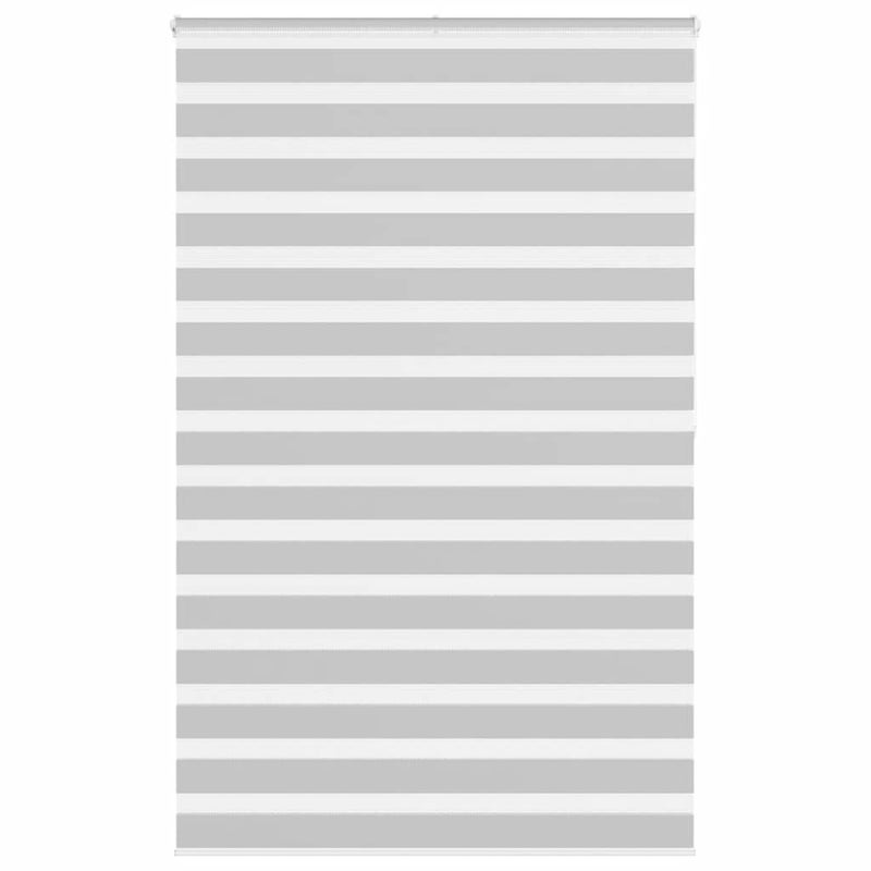 Roleta zebra, jasnoszara, szerokość tkaniny 135,9cm, poliester vidaXL