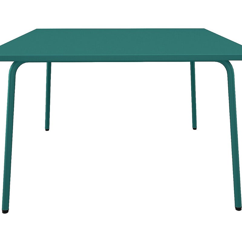 Stół ogrodowy kwadratowy z metalu dł. 120 cm - Błękit morski - MIRMANDE marki MYLIA