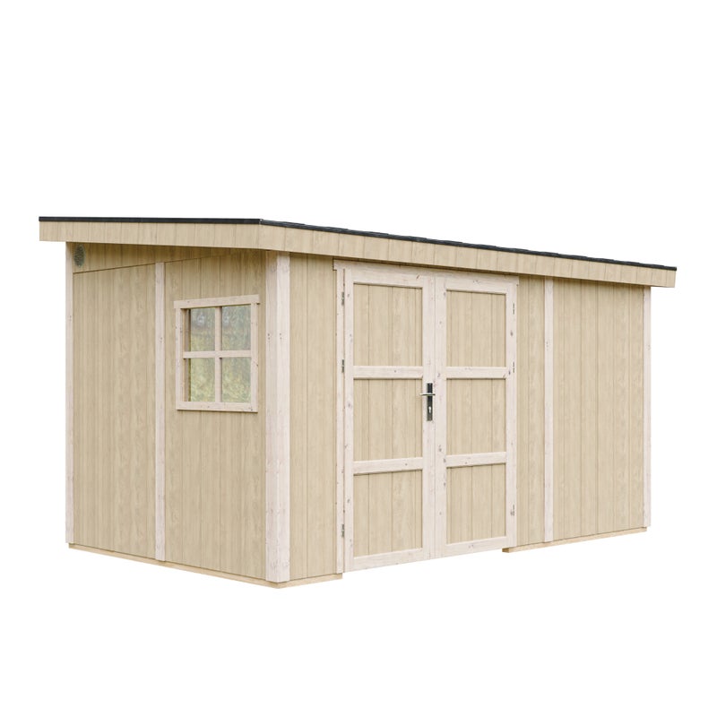 Szopa ogrodowa najwyższej jakości 8,68 m² - wys. 231 x 248 x 412 cm - bez podłogi i ścian bocznych - Timbela M939B