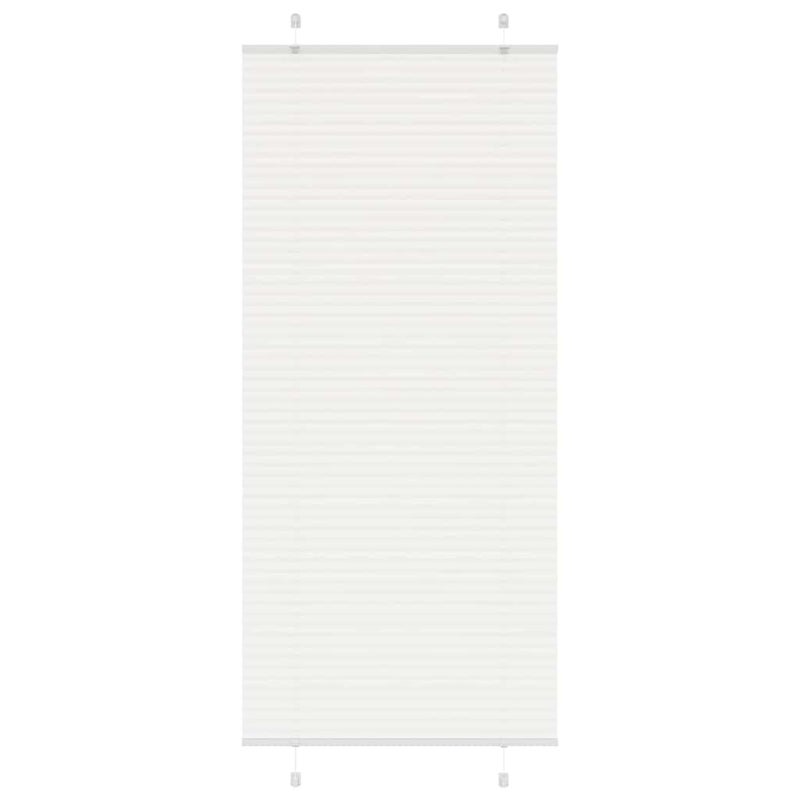 Roleta plisowana biała 90x200 cm Szerokość tkaniny 89,4 cm vidaXL