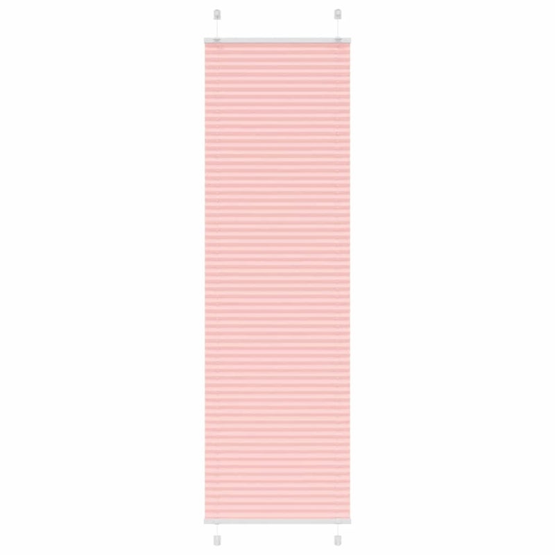Roleta plisowana różowa 65x200 cm Szerokość tkaniny 64,4cm vidaXL