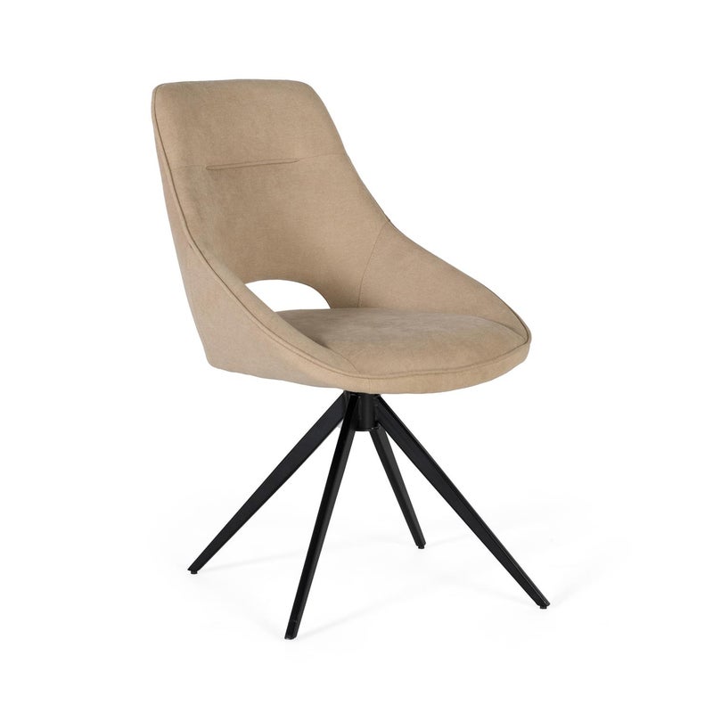 Zestaw 2 obrotowych leżanek pokrytych tkaniną