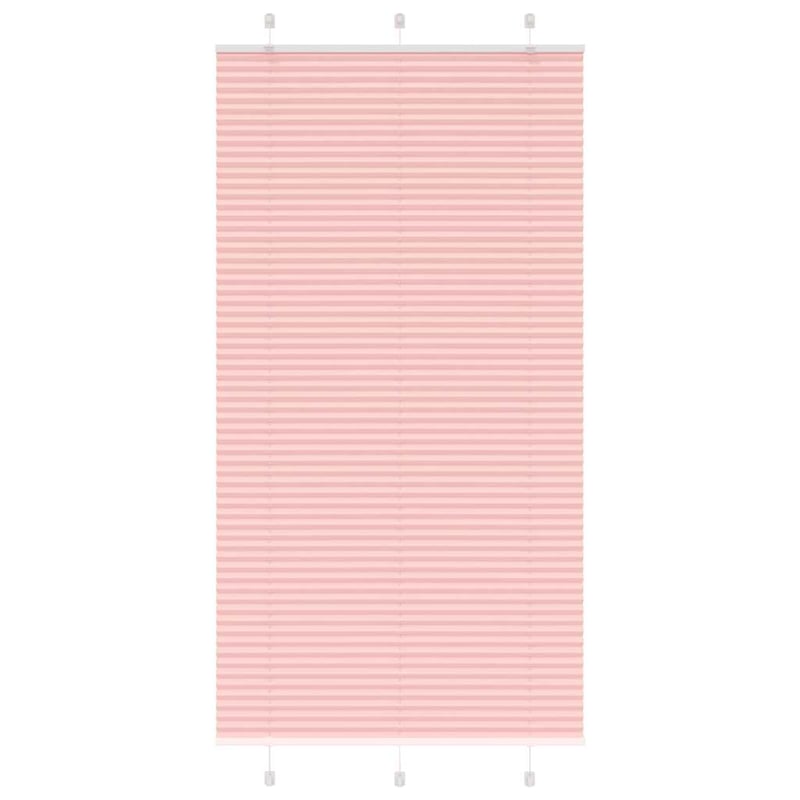 Roleta plisowana różowa 105x200 cm Szerokość tkaniny 104,4 cm vidaXL