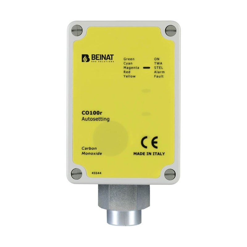 Detektor gazu IP55 z elektrochemicznym czujnikiem tlenku węgla CO100r - Beinat