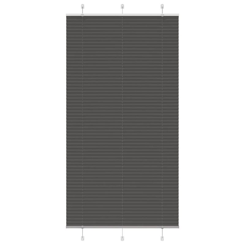 Roleta plisowana czarna 105x200 cm Szerokość tkaniny 104,4 cm vidaXL