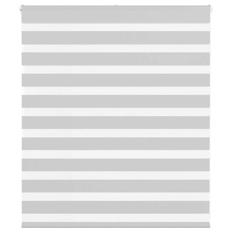 Roleta zebra, jasnoszara, szerokość tkaniny 125,9cm, poliester vidaXL