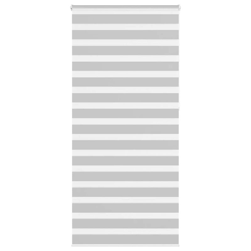 Roleta zebra, jasnoszara, szerokość tkaniny 100,9cm, poliester vidaXL