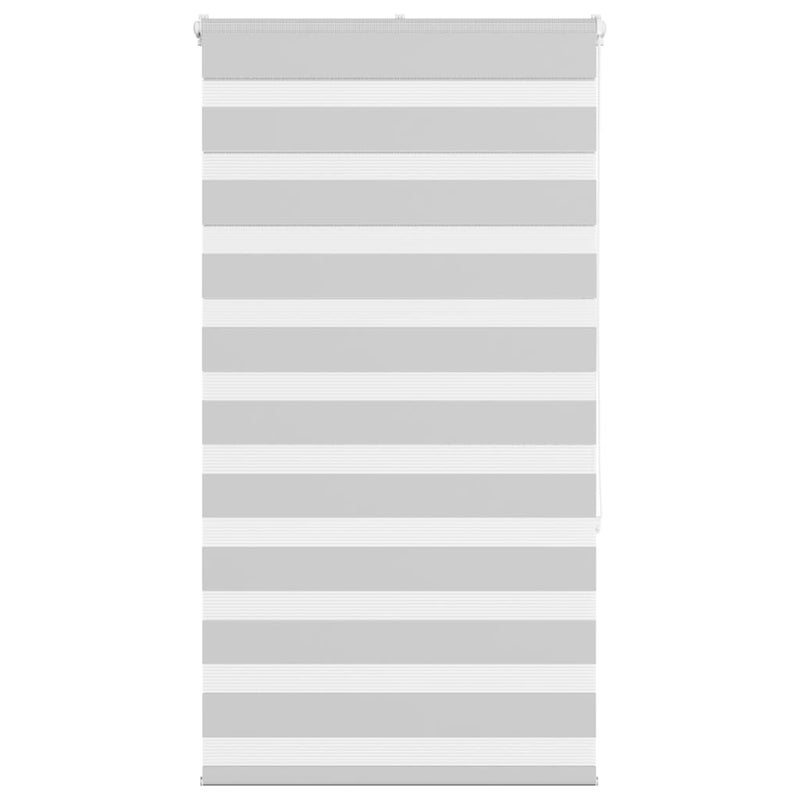 Roleta zebra, jasnoszara, szerokość tkaniny 70,9 cm, poliester vidaXL