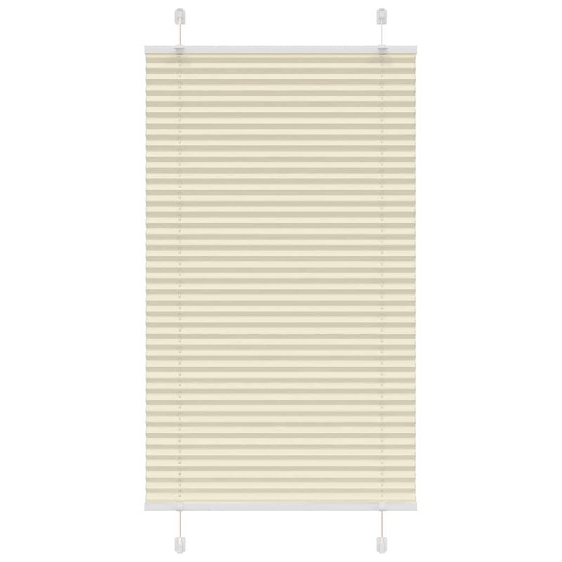 Roleta plisowana kremowa 70x100 cm Szerokość tkaniny 69,4 cm vidaXL