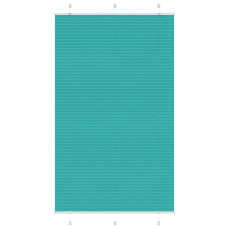 Roleta plisowana Zielony Benzyna 115x200cm Szerokość tkaniny vidaXL