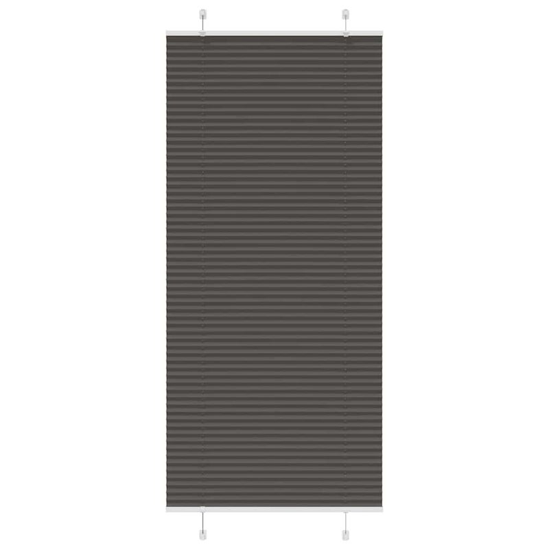 Roleta plisowana czarna 95x200 cm Szerokość tkaniny 94,4 cm vidaXL