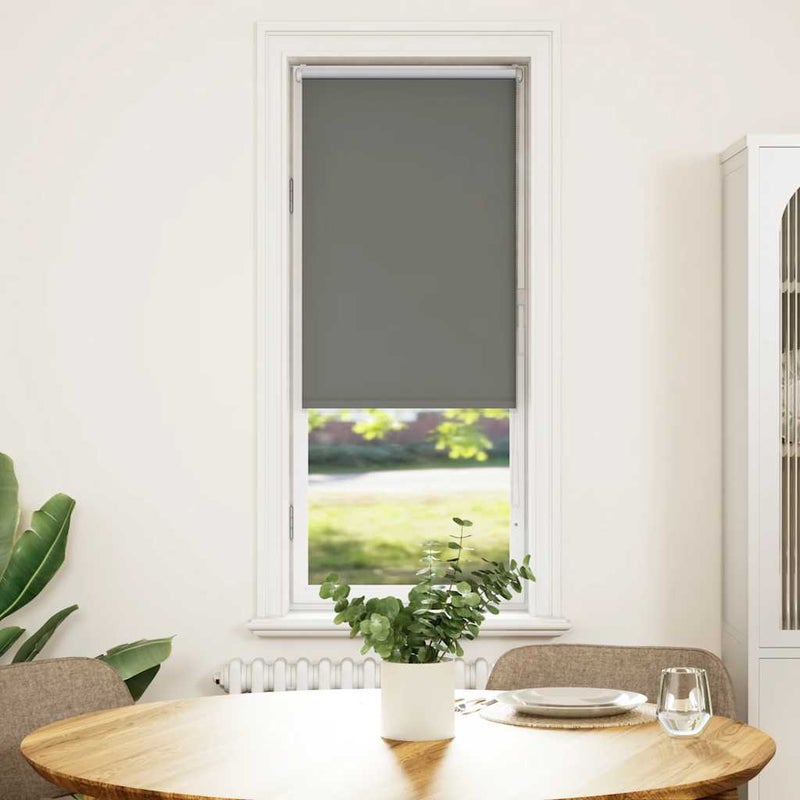 Roleta zaciemniająca szara 50x175 cm Szerokość tkaniny 45,7 cm vidaXL