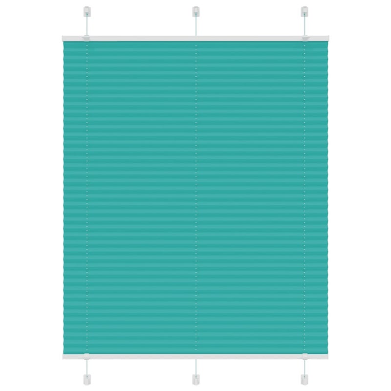 Roleta plisowana Zielony Benzyna 105x100cm Szerokość tkaniny vidaXL