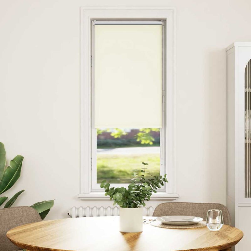 Roleta zaciemniająca Off White 45x150 cm Szerokość tkaniny vidaXL