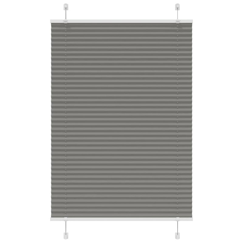 Roleta plisowana antracytowa 100x150cm Szerokość tkaniny 99,4cm vidaXL