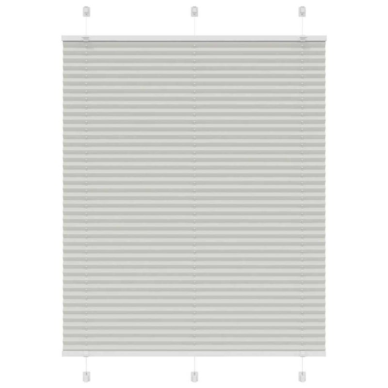 Roleta plisowana jasnoszara 110x150cm Szerokość tkaniny 109,4cm vidaXL