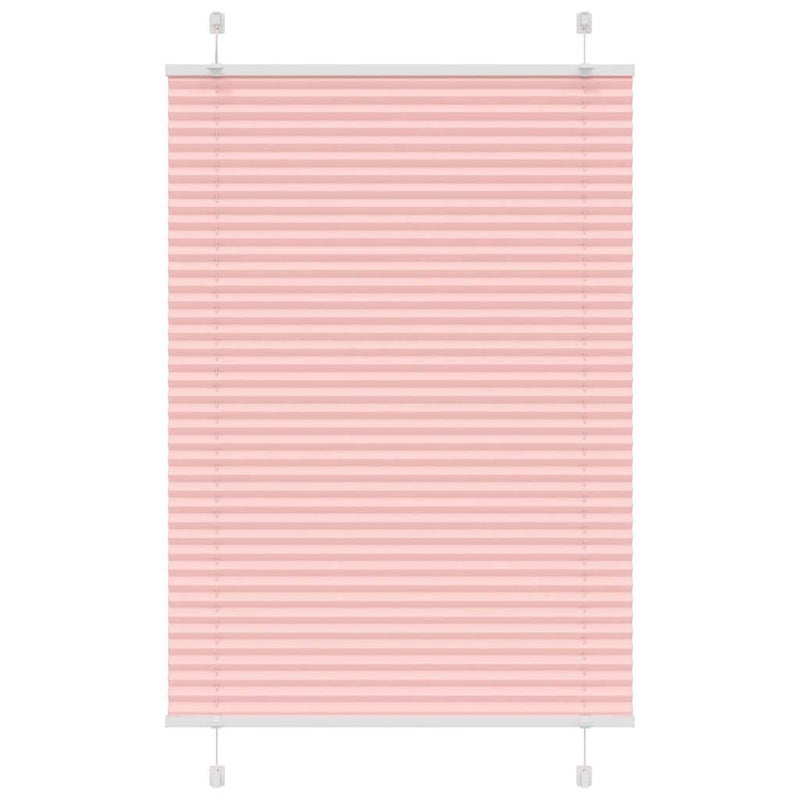 Roleta plisowana różowa 95x100 cm Szerokość tkaniny 94,4 cm vidaXL