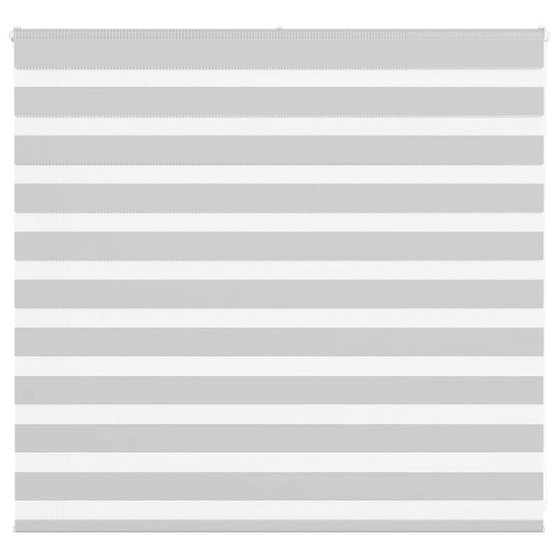 Roleta zebra, jasnoszara, szerokość tkaniny 150,9cm, poliester vidaXL