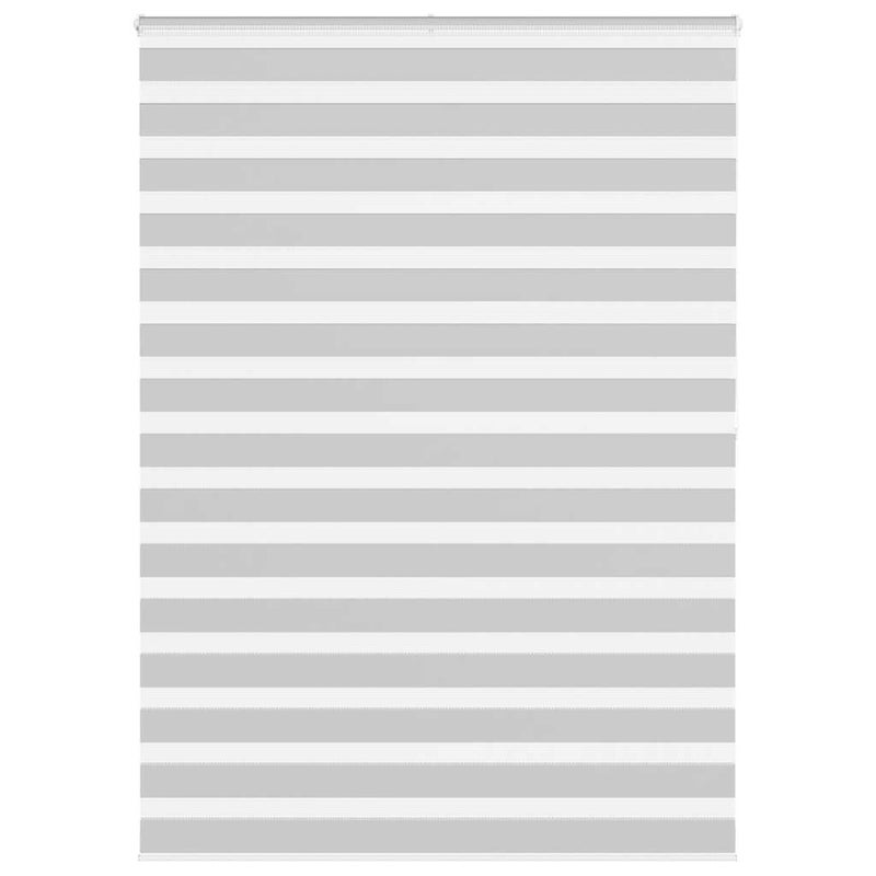 Roleta zebra, jasnoszara, szerokość tkaniny 150,9cm, poliester vidaXL