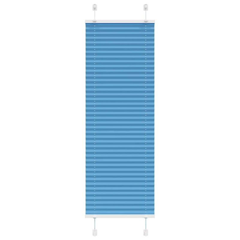 Roleta plisowana niebieska 45x100 cm Szerokość tkaniny 44,4cm vidaXL