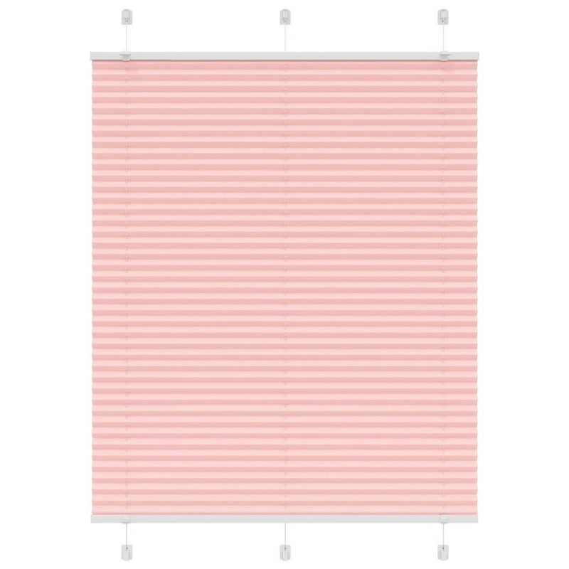 Roleta plisowana różowa 105x100 cm Szerokość tkaniny 104,4 cm vidaXL