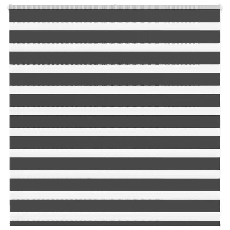 Roleta Zebra Czarna 150x100 cm Szerokość tkaniny Poliester vidaXL