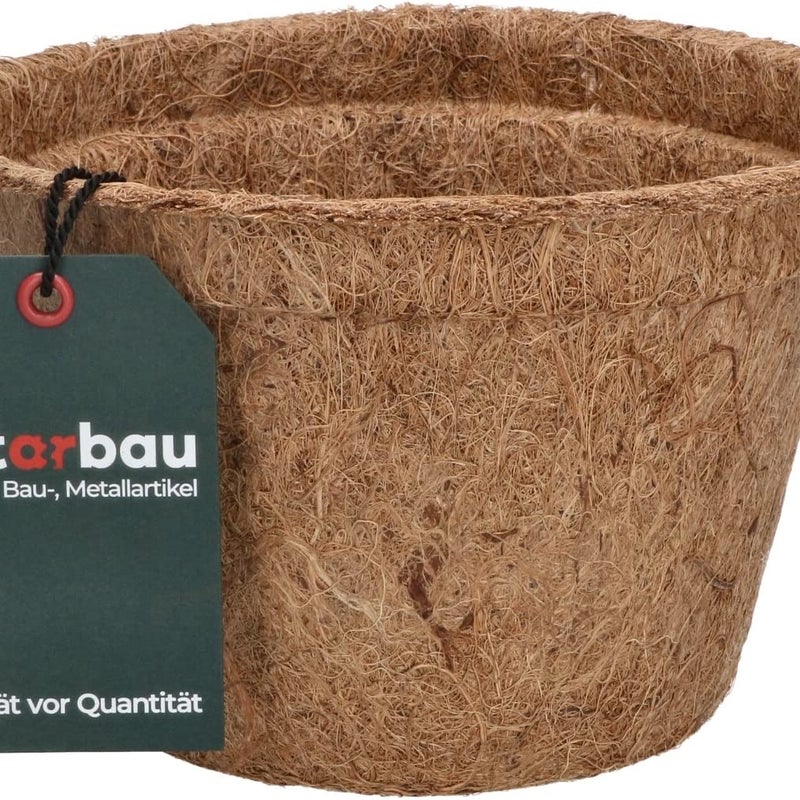 Naturalna doniczka osłonka kokosowa roślin fi 18 cm wkład włókno kokosowe - KOTARBAU