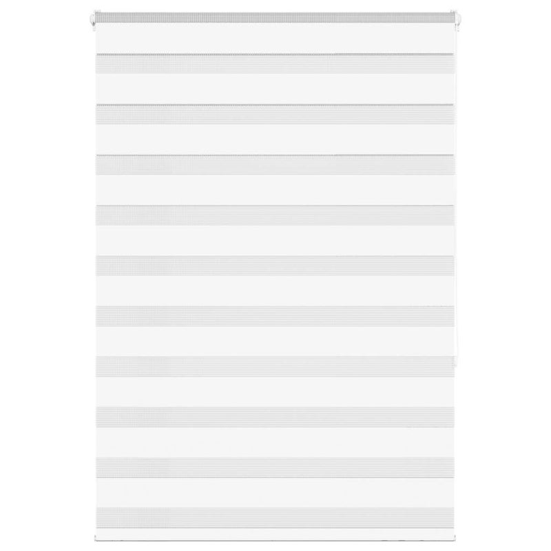 Roleta zebra, biała, szerokość tkaniny 100,9 cm, poliester vidaXL