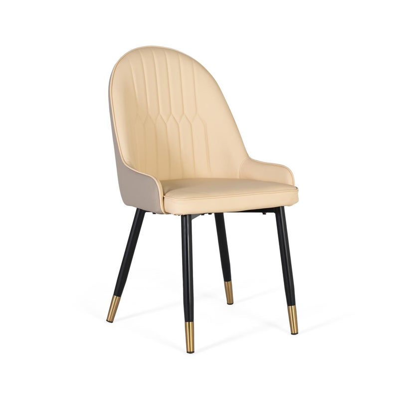 Zestaw 4 leżanek pokrytych welurem i konstrukcją ze stali