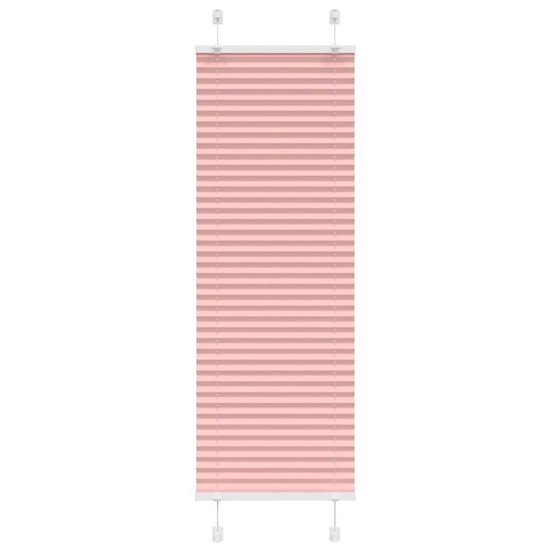 Roleta plisowana różowa 40x150 cm Szerokość tkaniny 39,4cm vidaXL