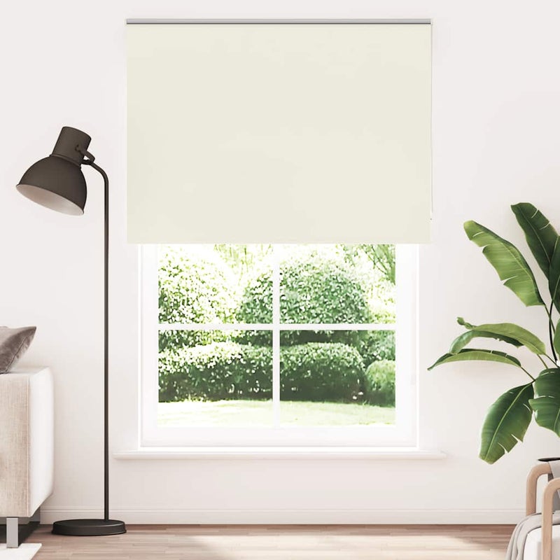 Roleta zaciemniająca Off White 160x230 cm Szerokość tkaniny vidaXL