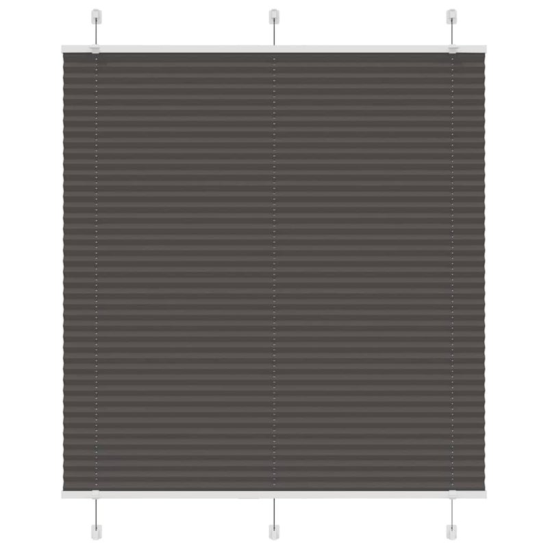 Roleta plisowana czarna 120x100 cm Szerokość tkaniny 119,4 cm vidaXL