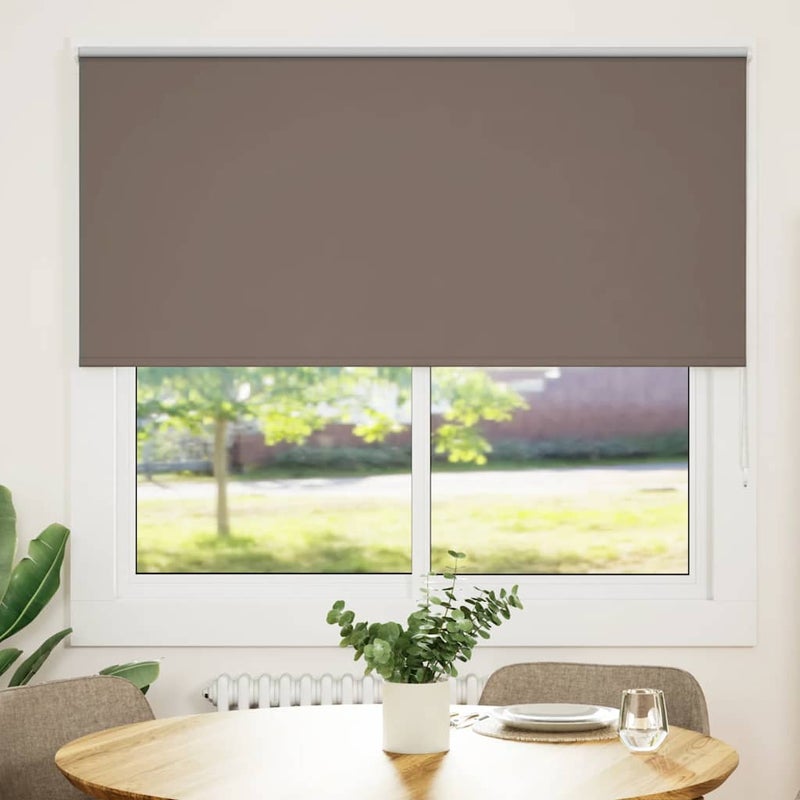 Roleta zaciemniająca Kawowa 160x150 cm Szerokość tkaniny vidaXL