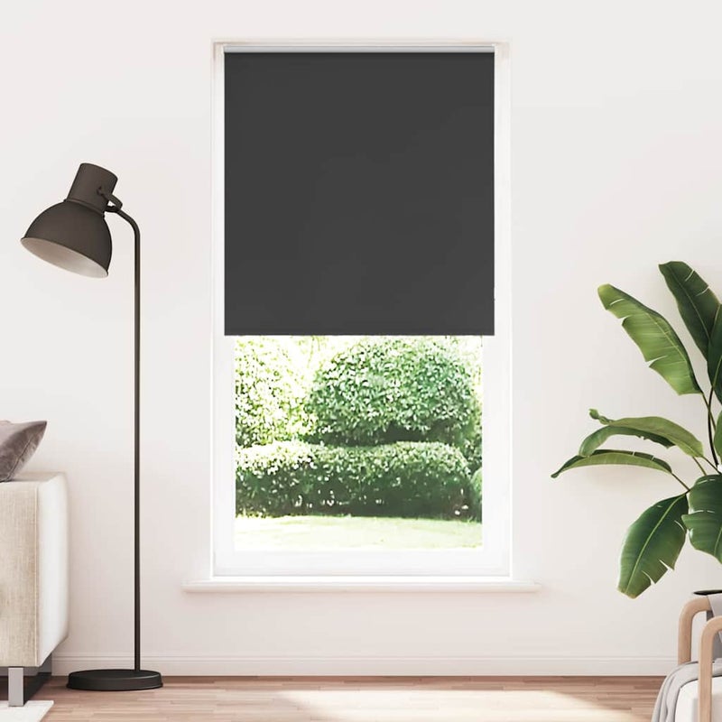 Roleta zaciemniająca czarny 90x210 cm Szerokość tkaniny 85,7 cm vidaXL