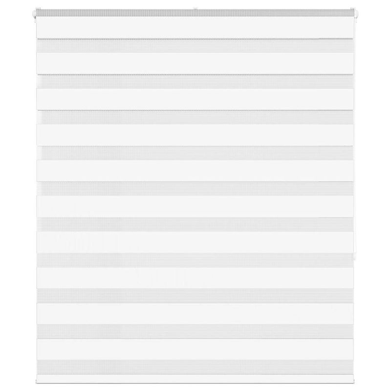 Roleta zebra, biała, szerokość tkaniny 130,9 cm, poliester vidaXL