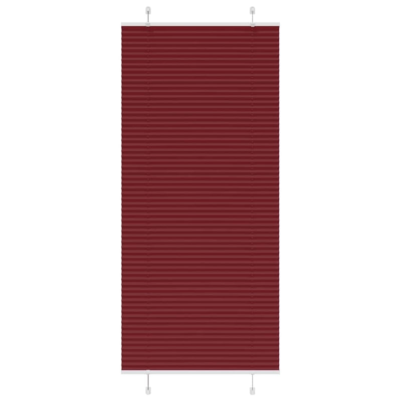 Roleta plisowana Bordowy Czerwony 5x200 cm Szerokość tkaniny vidaXL
