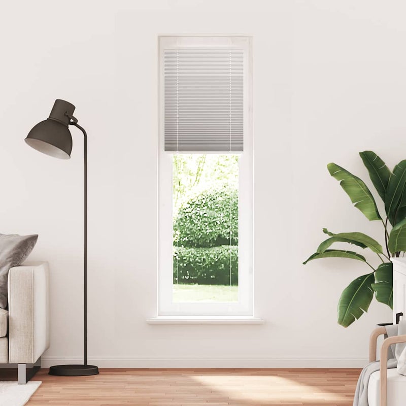 Roleta plisowana jasnoszara 55x200 cm Szerokość tkaniny 54,4cm vidaXL