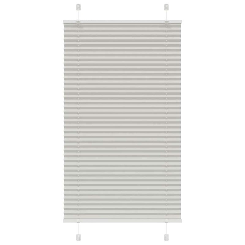 Roleta plisowana jasnoszara 70x100 cm Szerokość tkaniny 69,4 cm vidaXL