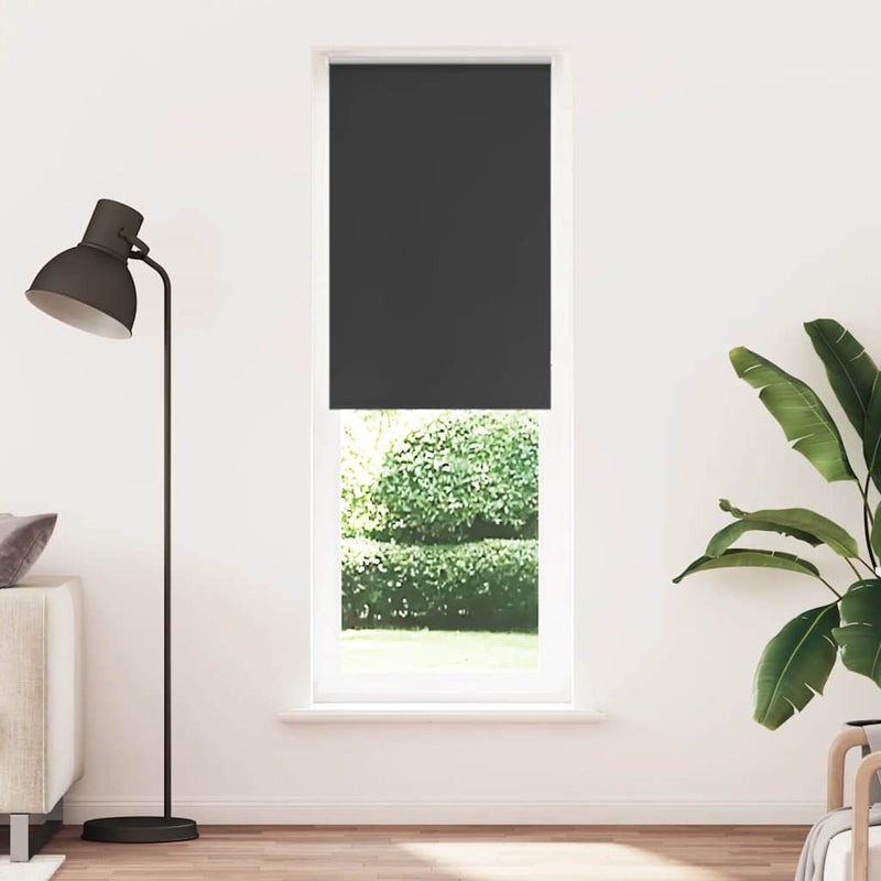 Roleta zaciemniająca czarny 65x210 cm Szerokość tkaniny 60,7 cm vidaXL