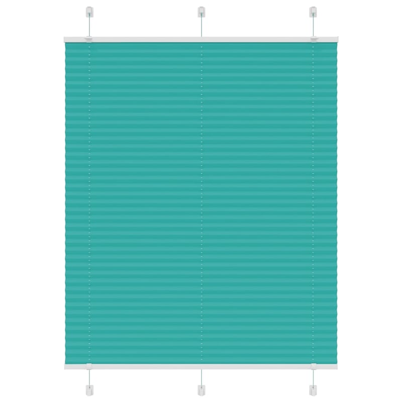 Roleta plisowana Zielony Benzyna 105x150cm Szerokość tkaniny vidaXL