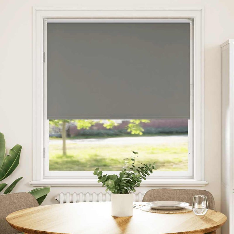 Roleta zaciemniająca szara 100x150 cm Szerokość tkaniny 95,7cm vidaXL