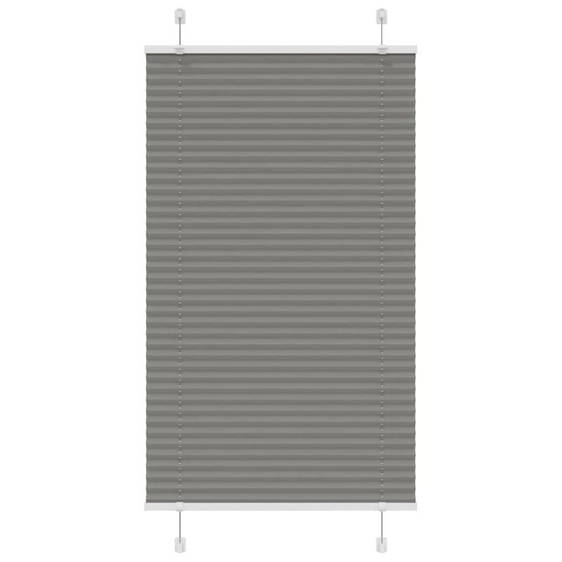 Roleta plisowana antracytowa 75x150 cm Szerokość tkaniny 74,4cm vidaXL