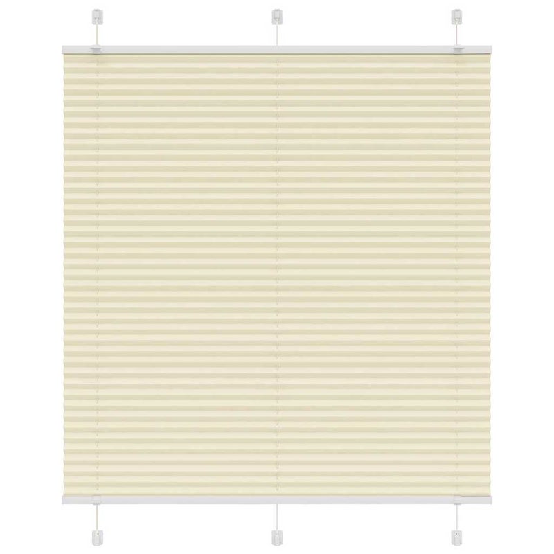 Roleta plisowana kremowa 115x100 cm Szerokość tkaniny 114,4cm vidaXL